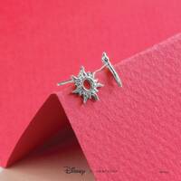Disney x Short Story Earrings Tangled Star & Paintbrush - Silver