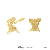 Disney x Short Story Earrings - Moana And Pua - Gold