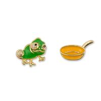 Disney x Short Story Earrings Tangled Pascal And Pan - Epoxy