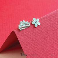 Disney x Short Story Earrings Mulan Brush & Blossom - Silver