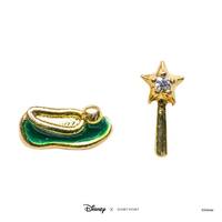 Disney x Short Story Earrings Tinker Bell Shoe And Wand - Epoxy