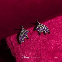Disney x Short Story Earrings Maleficent Dragon Wings - Diamante