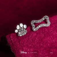 Disney x Short Story Earrings 101 Dalmations Paw And Bone - Diamante