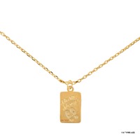 Harry Potter x Short Story Necklace - Marauder's Map - Gold