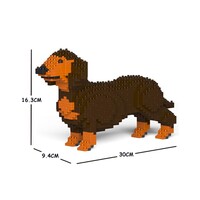 Jekca Animals - Dachshund Brown 16cm
