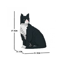 Jekca Animals - Tuxedo Cat Sitting 27cm