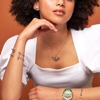 Disney Couture Kingdom - Star Wars - The Mandalorian The Child Necklace White Gold