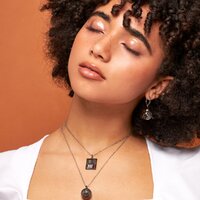 Disney Couture Kingdom - Star Wars - Darth Vader Control Necklace White Gold and Gunmetal Plated