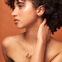 Disney Couture Kingdom - Star Wars - TIE Fighter Necklace Yellow Gold