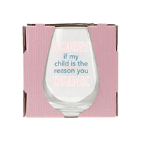 Splosh Teacher Stemless Glass - Sorry