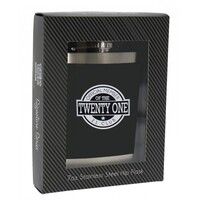 Stainless Steel Hip Flask - Twenty One