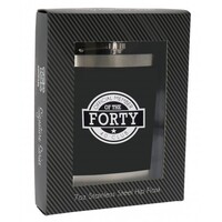 Stainless Steel Hip Flask - Forty