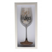 Rose Gold Wine Glass - 50 Wishes