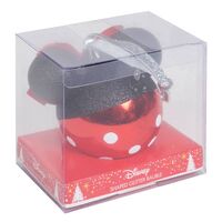Disney Christmas By Widdop And Co Glitter Bauble: Minnie Mouse