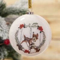 Disney Christmas By Widdop And Co Bauble: Bambi Set of 7