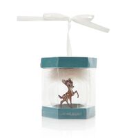 Disney Christmas By Widdop And Co Bauble - Feather Glass Bambi