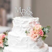 Wedding Cake Topper Mrs & Mrs by Splosh
