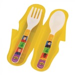 The Wiggles Fruit Salad 2pc Travel Cutlery Set