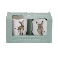 Royal Worcester Wrendale Mug & Coaster Set - Gentle Jack