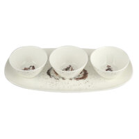 Royal Worcester Wrendale Bowls And Tray Set