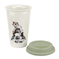 Royal Worcester Wrendale Travel Mug - Piggy In The Middle