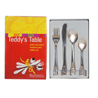 Whitehill Baby - Stainless Steel 4 Piece Cutlery Set - Teddy's Table