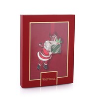Whitehill Christmas - Santa With Giftbox Hanging Ornament