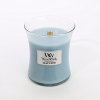 WoodWick Medium Candle - Sea Salt & Cotton