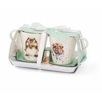 Wrendale Designs by Pimpernel Mug and Tray Set - Diet Starts Tomorrow Hamster