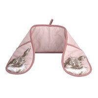 Wrendale Designs by Pimpernel Double Oven Gloves - Pink Rabbit