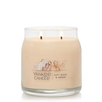 Yankee Candle Signature Medium Jar - Soft Wool & Amber