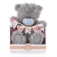 Tatty Teddy Me to You Signature Collection Bear - I Love You This Much Bunting