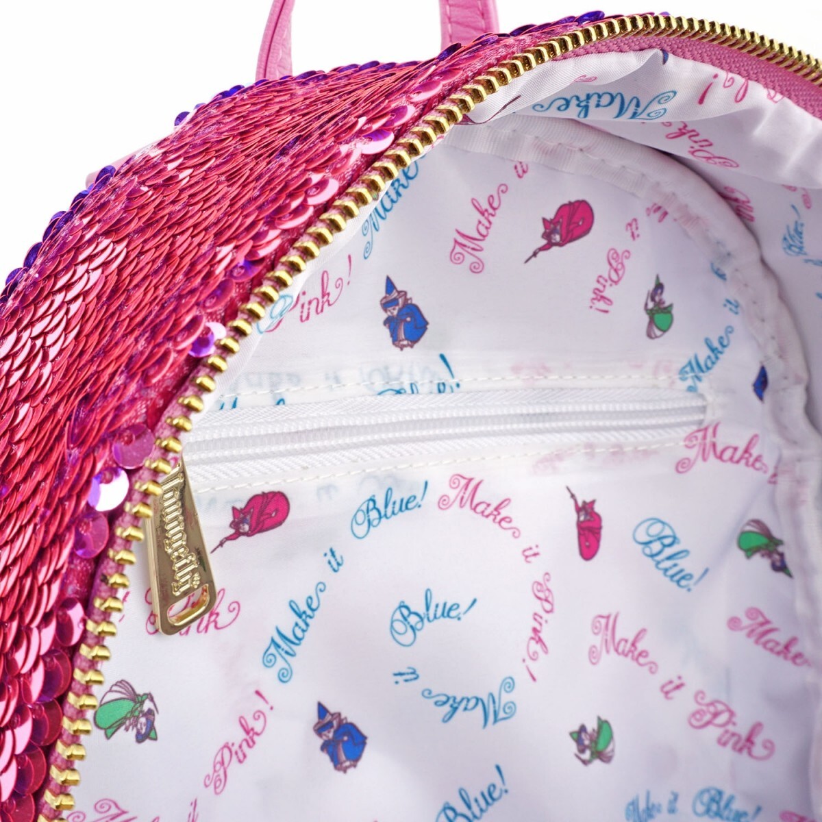 Loungefly Disney Princess Sleeping Beauty Reversible Sequin Mini Backpack