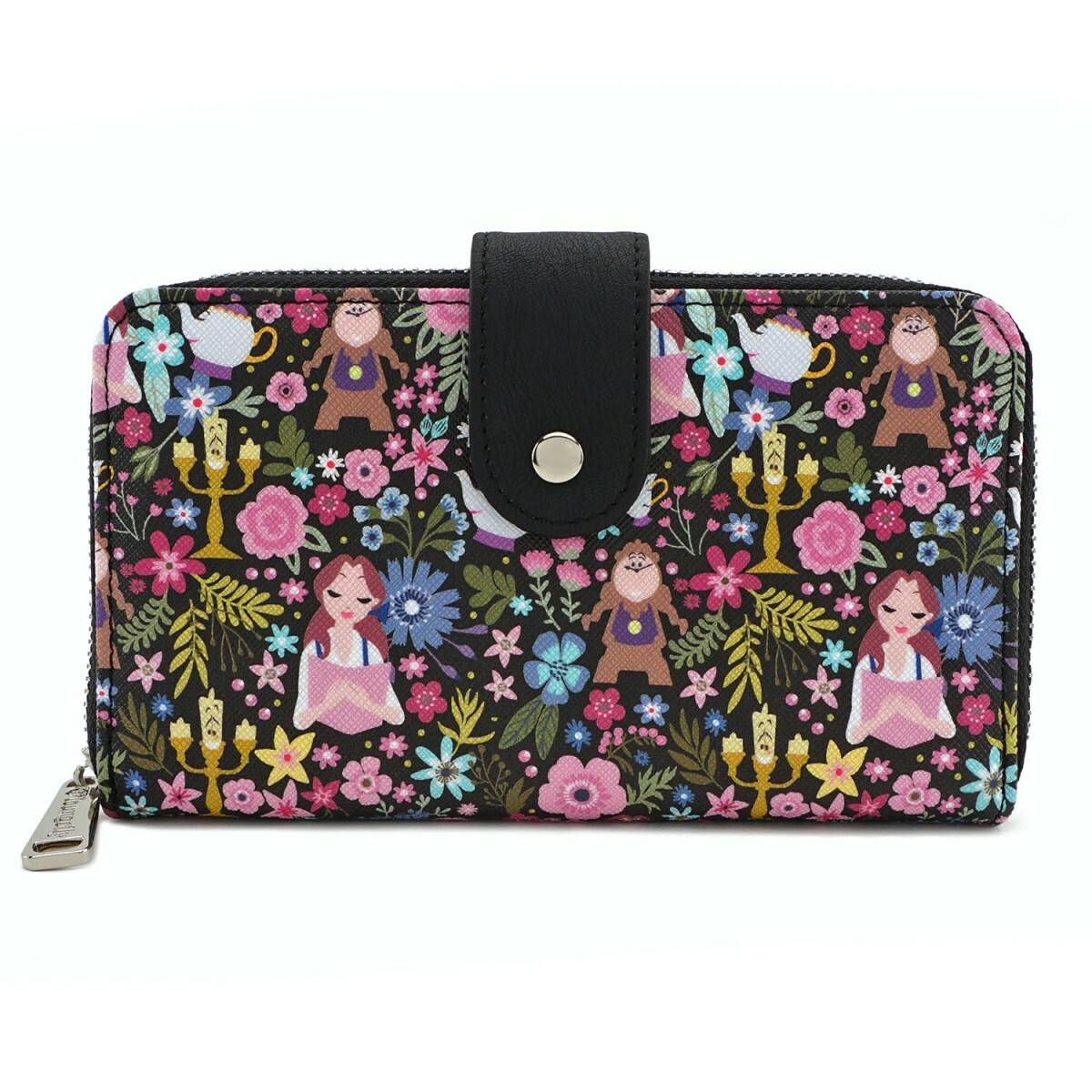 Loungefly x the beauty and the beast character floral print wallet deals