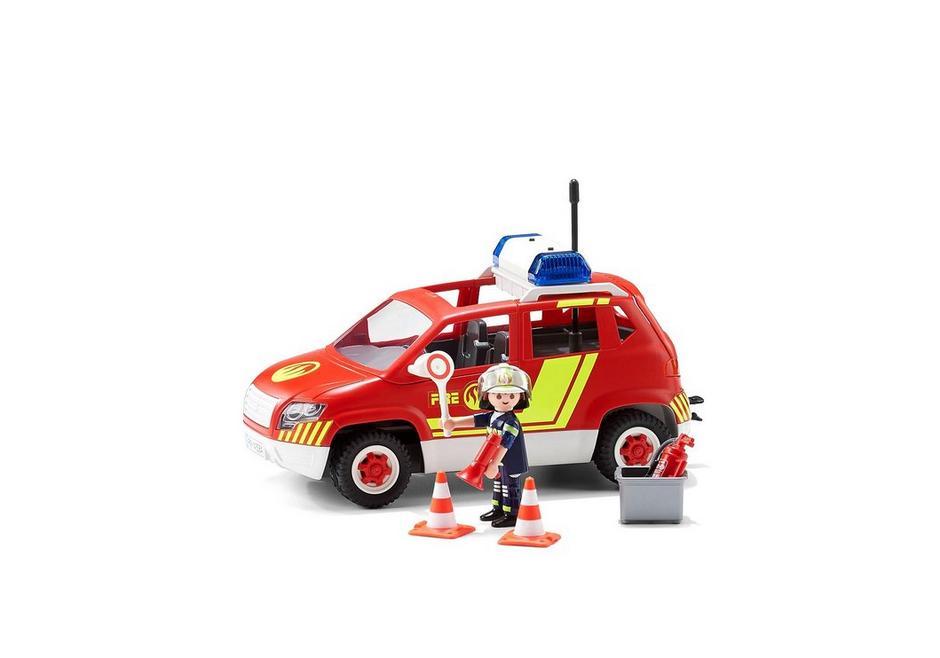 Playmobil City Action Fire Chief's Car With Lights And Sounds Building Set  5364