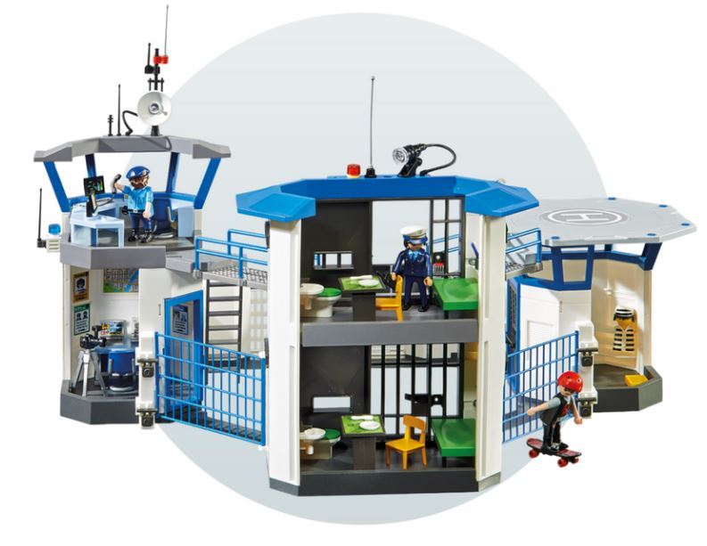 playmobil city police headquarters