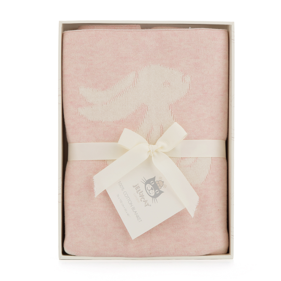 Jellycat Bunny Blanket Bashful Pink