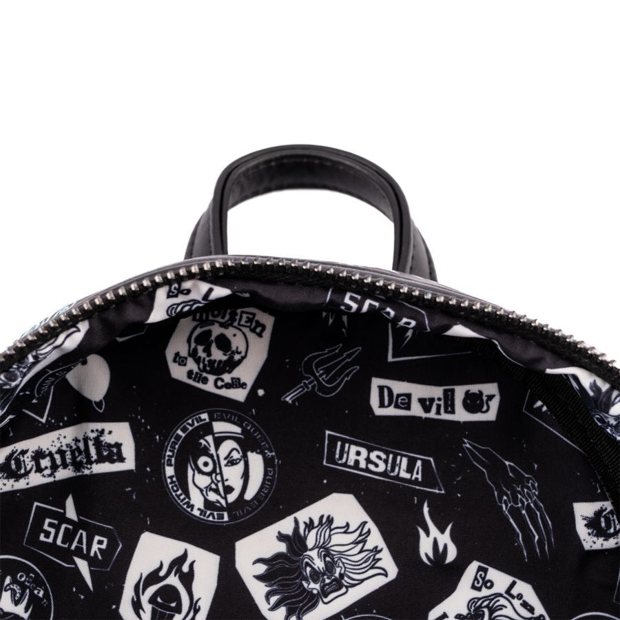 Loungefly x Disney Villains Mini Backpack Handbag All-Over Print Cruella De  Vil