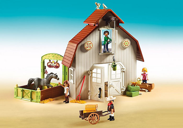 playmobil spirit riding free barn