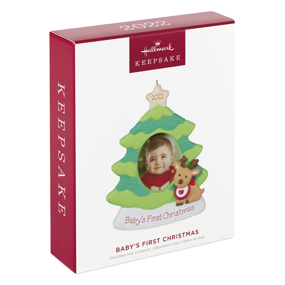 2022 Hallmark Keepsake Ornament Baby's First Christmas Photo Frame