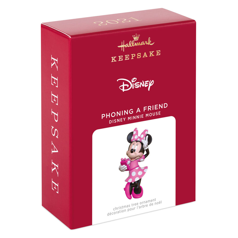 2021 Hallmark Keepsake Ornament Disney Minnie Mouse Phoning a Friend