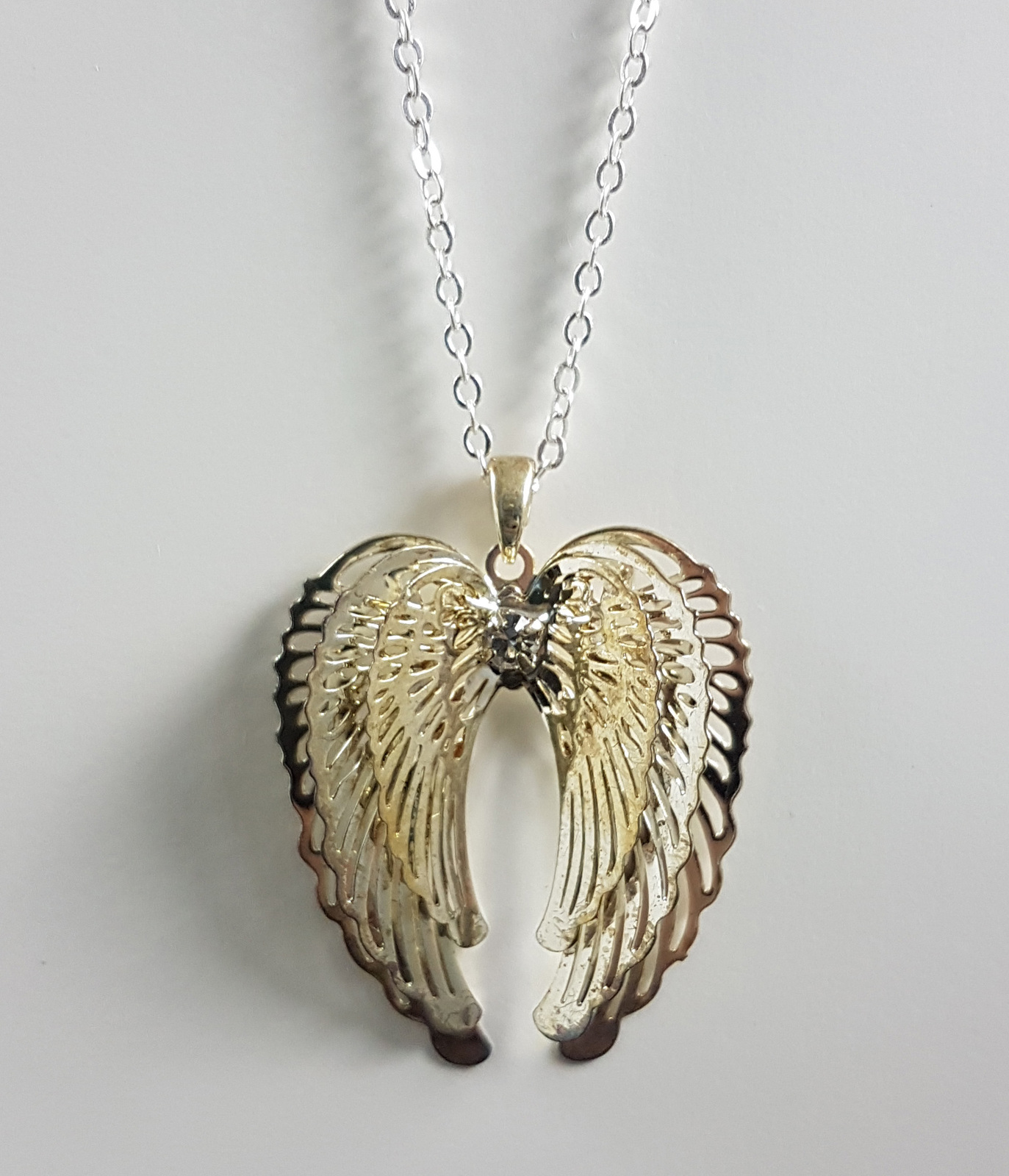 SALT. Fine Jewelry | PAVÉ DIAMOND ANGEL WING NECKLACE