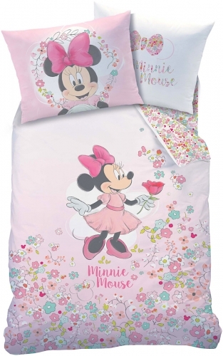 Duvet, Pillow and Covers Minnie Mouse Papillon 4 in 1 Junior Bedding Bundle Set 