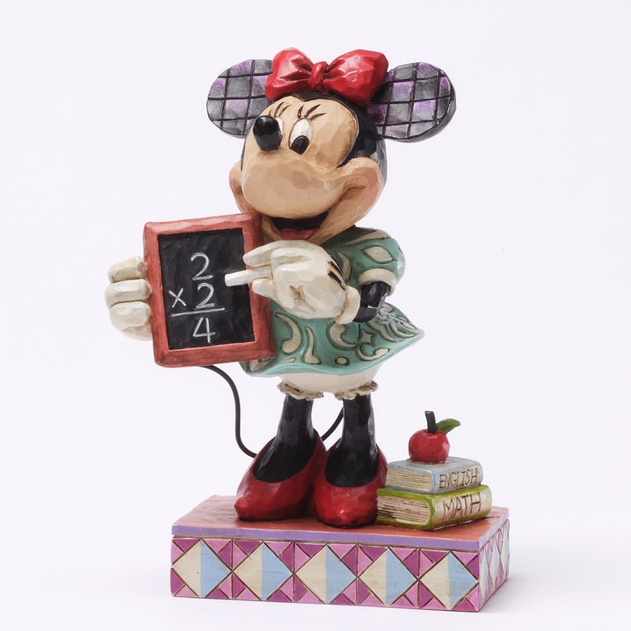 Top Of The Class Jim Shore New with Box Disney Math Teacher Minnie Mouse 