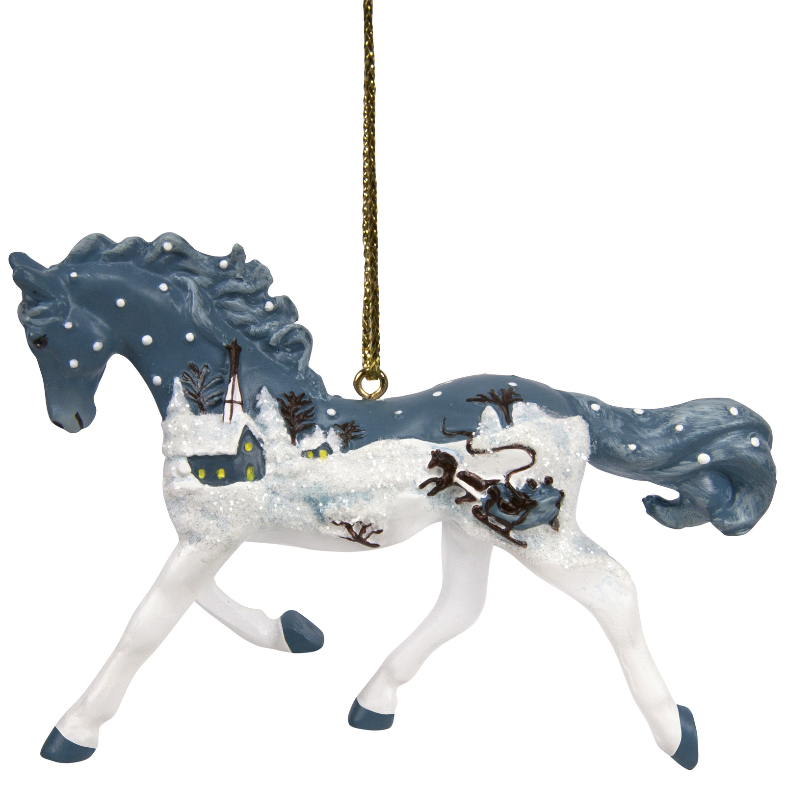Trail of Painted Ponies Traditional Victorian Christmas Hanging Decoration 