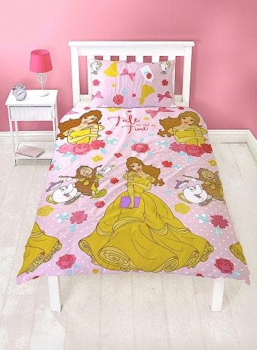 Disney Princess Quilt Cover Set Single Royal Belle