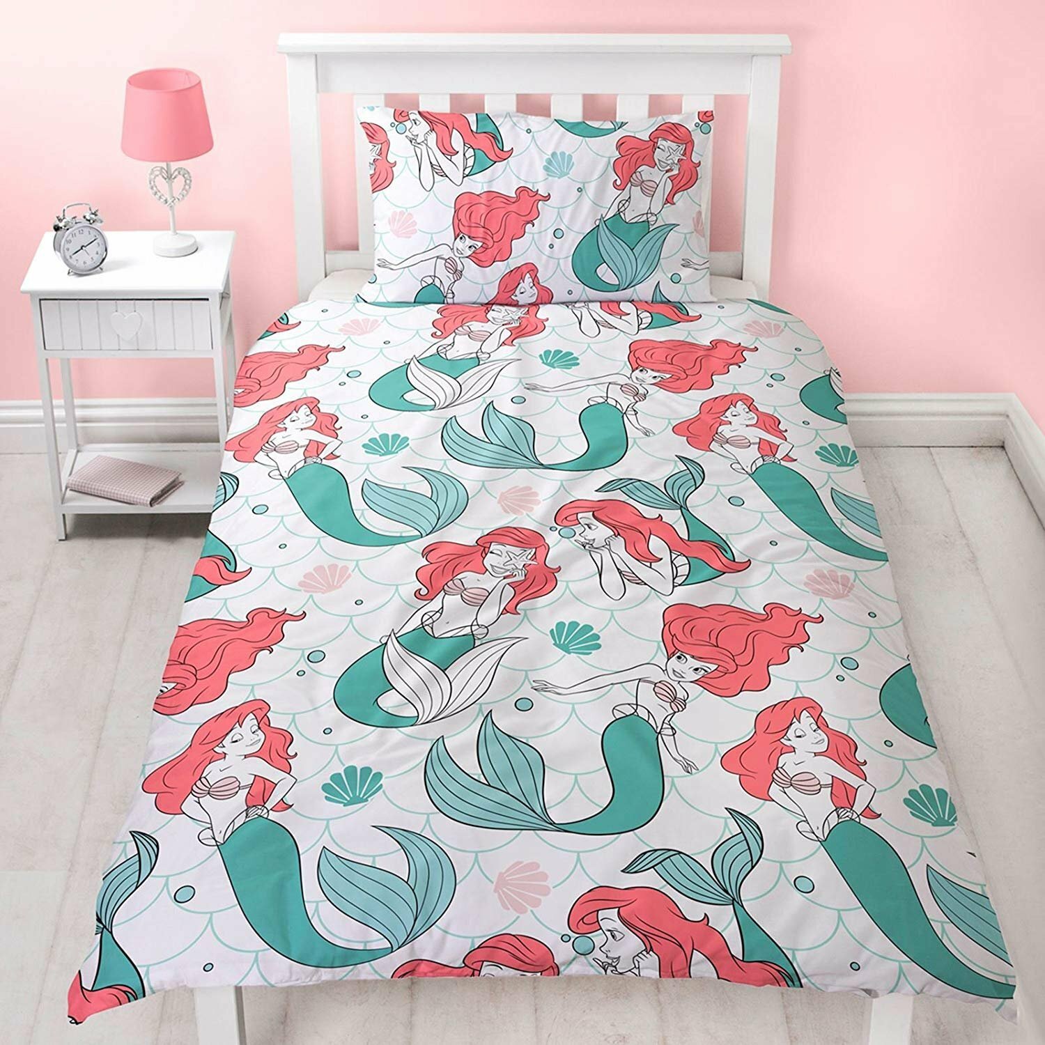 Disney Princess Quilt Cover Set Single Oceanic Ariel