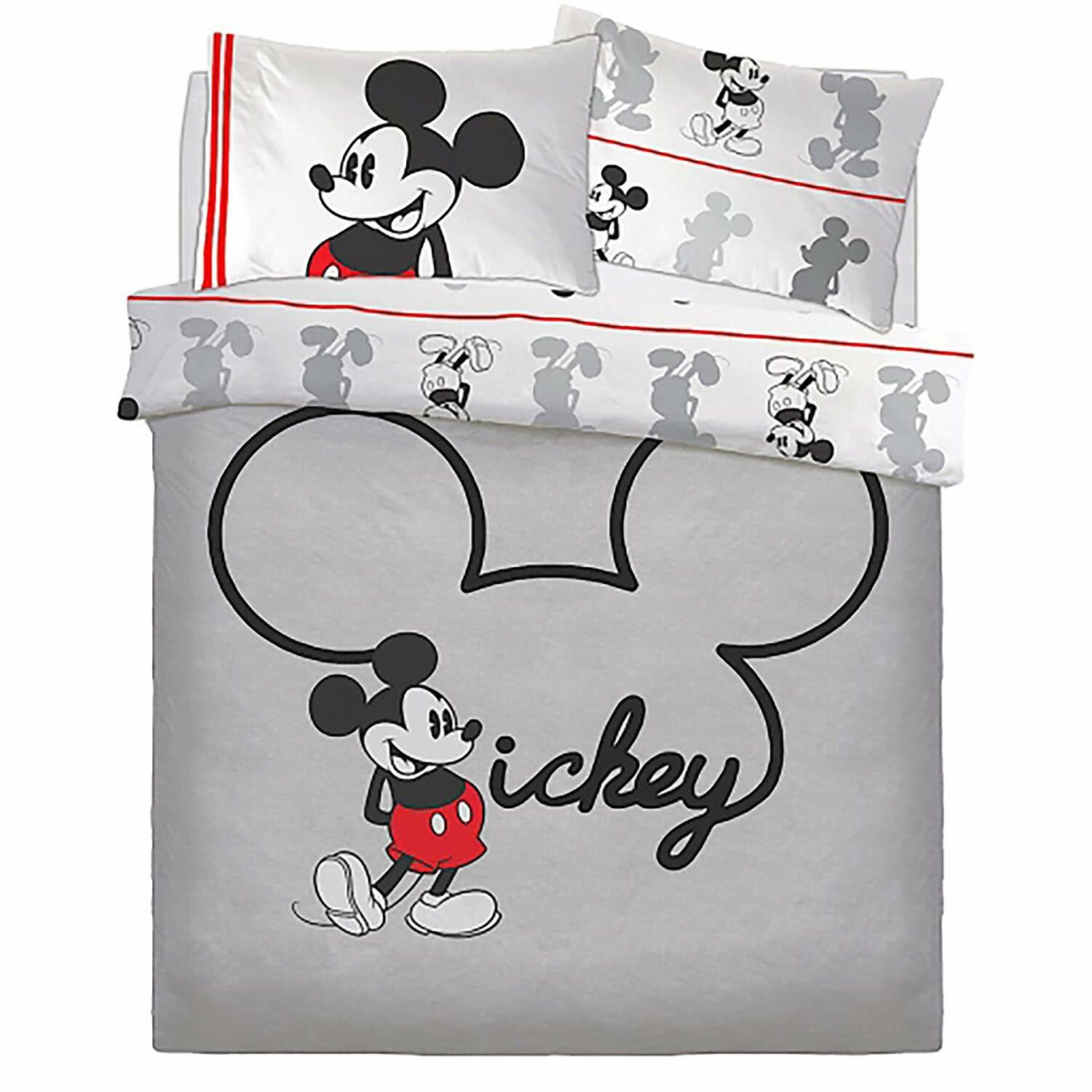 Disney Mickey Mouse Quilt Cover Set Double Jersey Mickey