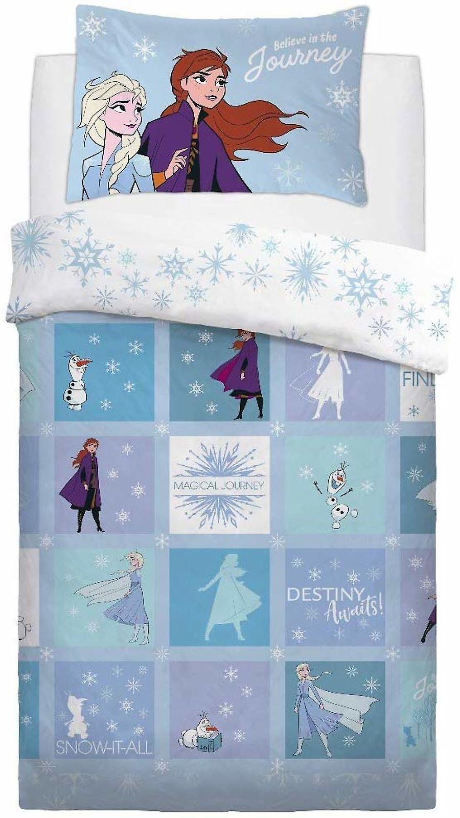 Disney Frozen 2 Quilt Cover Set Single Patchwork