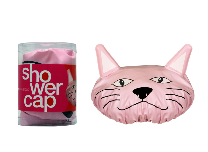 Animal Shower Caps Pink Cat 817PC